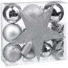 Image de Kit de dÃ©corations pour sapin de noÃ«l - 18 PiÃ¨ces - Argent