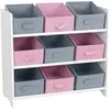Image de Meuble de rangement enfant 9 Paniers Girl - 63 x H. 59,5 cm - Rose