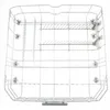 Image de PANIER INFERIEUR DE LAVE VAISSELLE BEKO
