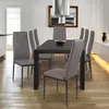 Image de Lot De 6 Chaises Romane Grises Pour Salle Ã Manger