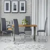 Image de Lot De 4 Chaises Mia Grises Pour Salle Ã Manger