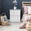 Image de Lot de 2 tables de chevet TOMI bois blanc