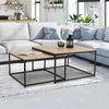 Image de Lot De 2 Tables Basses Gigognes Detroit 60/70 Design Industriel