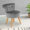 Image de Fauteuil crapaud en velours gris