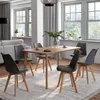 Image de Lot De 6 Chaises Sara Gris FoncÃ© Pour Salle Ã Manger