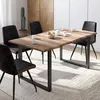 Image de Table Ã Manger Dakota 6 Personnes Pieds Forme En U Design Industriel 160 Cm
