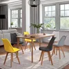 Image de Lot De 6 Chaises Sara Mix Color Gris Clair Blanc Gris FoncÃ© X2 Jaune X2