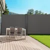 Image de Paravent ExtÃ©rieur RÃ©tractable Double 160 X 800 Cm Gris Anthracite Store LatÃ©ral