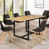 Image de Table Ã Manger Extensible Detroit 6-8 Personnes 80-160 Cm Design Industriel