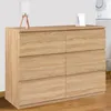 Image de Commode 6 Tiroirs Tomi Bois FaÃ§on HÃªtre
