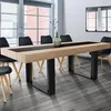 Image de Table Ã  manger PHOENIX 10 personnes bois et noir bande centrale noire 225 cm