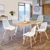 Image de Lot de 6 chaises MANDY blanches pour salle Ã  manger