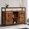 Image de Buffet 2 Portes Dayton Avec ÃtagÃ¨res Effet Vieilli Design Industriel