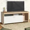 Image de Meuble TV MALO bois et placard blanc
