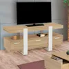 Image de Meuble TV PHOENIX avec tiroirs bois et blanc