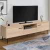 Image de Meuble Tv Contemporain Seattle Xxl Avec Rangements 180 Cm