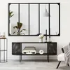 Image de Miroir verriÃ¨re 5 bandes design industriel 140x90 cm