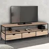 Image de Meuble Tv 160 Cm Detroit 3 Tiroirs Design Industriel