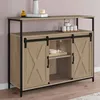 Image de Buffet 2 Portes Grange Coulissantes 100 Cm Quebec Design Industriel