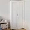 Image de Armoire 2 portes VITO penderie 80 cm avec Ã©tagÃ¨res rangement maxi capacitÃ©