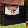 Image de Abri De Stockage En Acier GalvanisÃ© Pour BÃ»ches L. 274 Cm Avec Housse De Protection 150 Gr