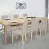 Image de Lot de 6 chaises POLGA capitonnÃ©es beiges pour salle Ã  manger