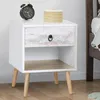 Image de Lot de 2 tables de chevet BAHIA 1 tiroir scandinave