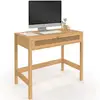 Image de Bureau 1 tiroir EDHEN bois et cannage