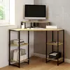 Image de Bureau d'angle DETROIT gain de place bureau informatique avec rangements