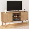Image de Meuble Tv 110 Cm Juliette 2 Portes Effet Lattes