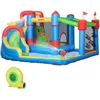 Image de ChÃ¢teau Gonflable Structure Gonflable Aire De Jeux 3-8 Ans Avec Gonfleur Et Sac De Transport 390 X 300 X 197 Cm - Multicolore
