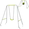 Image de Portique BalanÃ§oire Ãvolutive - SiÃ¨ge Haut, Accoudoirs, Ceinture SÃ©curitÃ© 5 Points, Barre Protection - MÃ©tal Ãpoxy Gris Vert