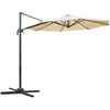 Image de Parasol DÃ©portÃ© Octogonal Inclinable Rotatif 360Â° Polyester Beige