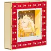Image de Calendrier de l'Avent LED en bois - 24 tiroirs Ã  remplir - villages, montagnes, forÃªts, rennes, Ã©toiles - rouge