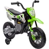 Image de Moto cross Ã©lectrique dirt bike enfant 12V 2 moteurs 2 vitesses 2,4-5 Km/h musiques vert