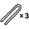 Image de Lot de 3 chaînes 76 maillons pour tronçonneuse
