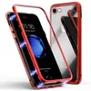 Image de Coque pour iPhone SE 2022 / iPhone SE 2020 - Coque Magnetique Rouge Housse Etui 360 Integral Full Protection Metal Film Vitre Ecran Ultra Resistant [Phonillico]