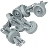 Image de Jeu de 8 roulettes de panier infÃ©rieur Lave-vaisselle (481252888112 WHIRLPOOL BAUKNECHT LADEN IGNIS IKEA WHIRLPOOL KITCHENAID RADIOLA MAYTAG BRANDT BSK FAGOR SMEG)