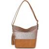 Image de Sac Bandouliere Crazychic  Sac Bandoulière Besace Epaule Bande Paillette P10736532