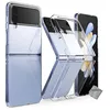 Image de Housse etui coque rigide avant et arrière Samsung Galaxy Z Flip 4 5G - TRANSPARENT
