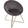 Image de Fauteuil de salon en velours Karl - Gris