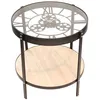 Image de Table d'appoint horloge - D 50,5 cm - Beige