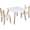 Image de Ensemble table et 2 chaises pour enfants en bois Crayon
