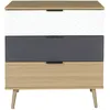 Image de Commode 3 tiroirs modÃ¨le Sven - H. 80 cm. - Bois
