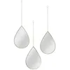 Image de Miroir suspendu goutte dorÃ© (Lot de 3)