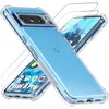 Image de Coque pour Google Pixel 8 Pro - TPU Antichoc Transparente + 2 Verres Trempés Vitre Protection - E.F.Connection