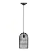 Image de Suspension Luminaire En MÃ©tal Filaire Cage - Diam. 20 Cm - Noir