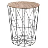 Image de Table Ã  cafÃ© filaire Kumi - Diam. 47 cm - Noir