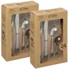 Image de Lot De 2 MÃ©nagÃ¨res En Acier Inoxydable D'oro - 48 Couverts - Argent