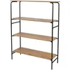 Image de BibliothÃ¨que 4 niveaux Marcel avec structure en mÃ©tal - Marron et noir